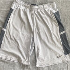 Nike Dri-Fit Men's Shorts in White and Gray